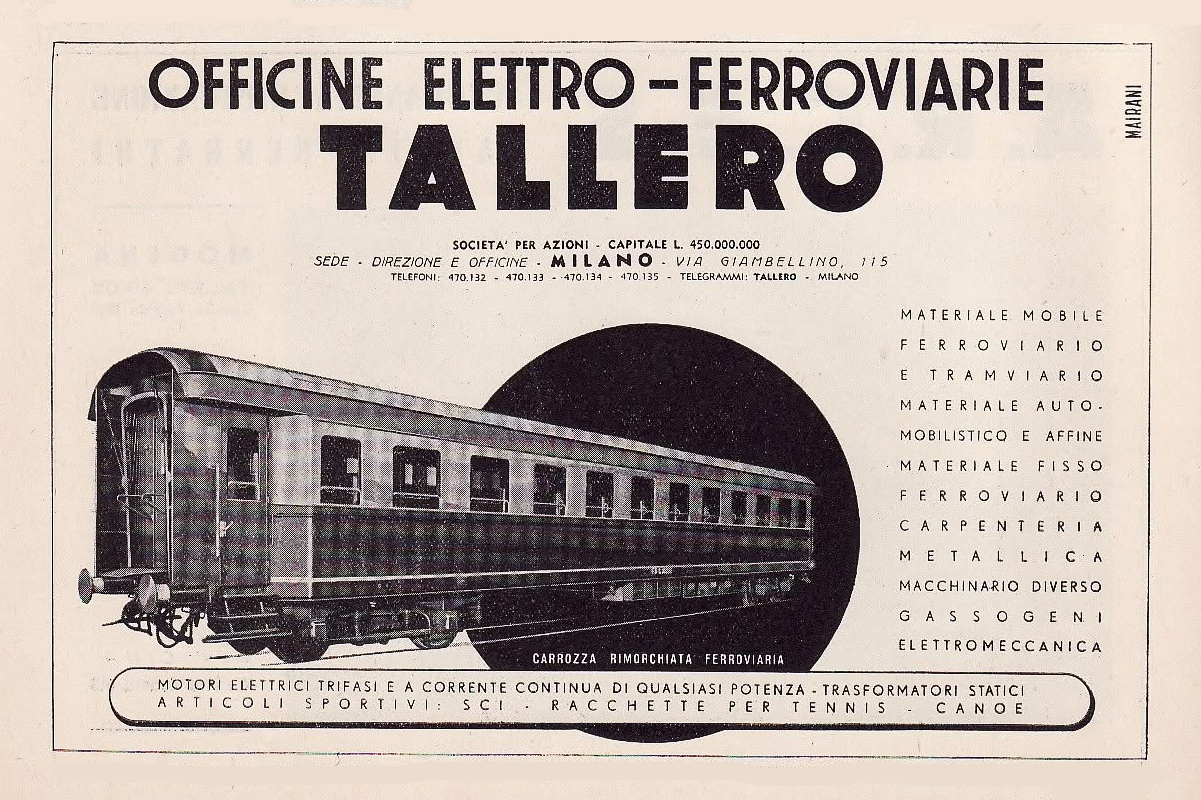 OEFT Officine Elettroferroviarie Tallero Milano