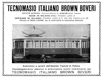 TIBB Tecnomasio Italiano Brown Boveri Milano