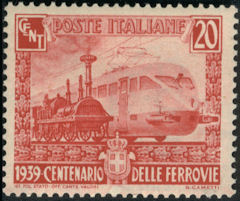 Centenario delle Ferrovie 1939