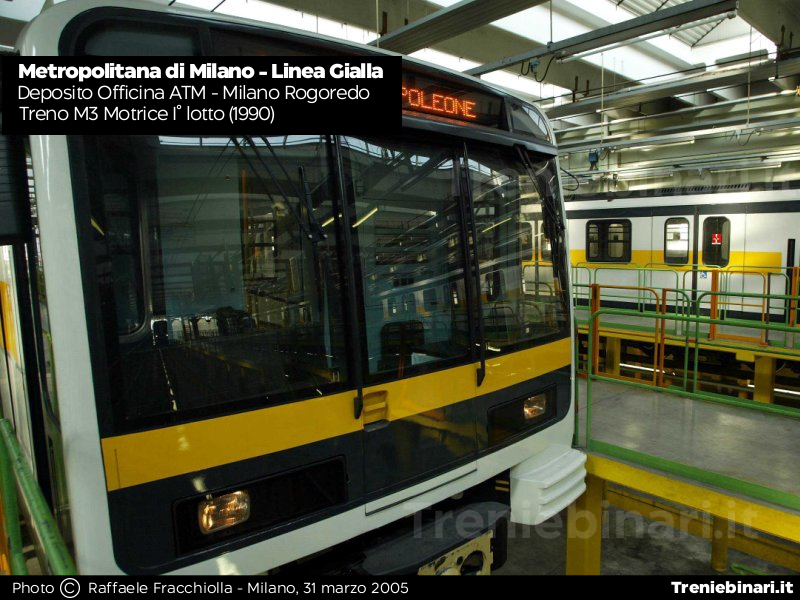 Treno Meneghino Metropolitana M3 Milano