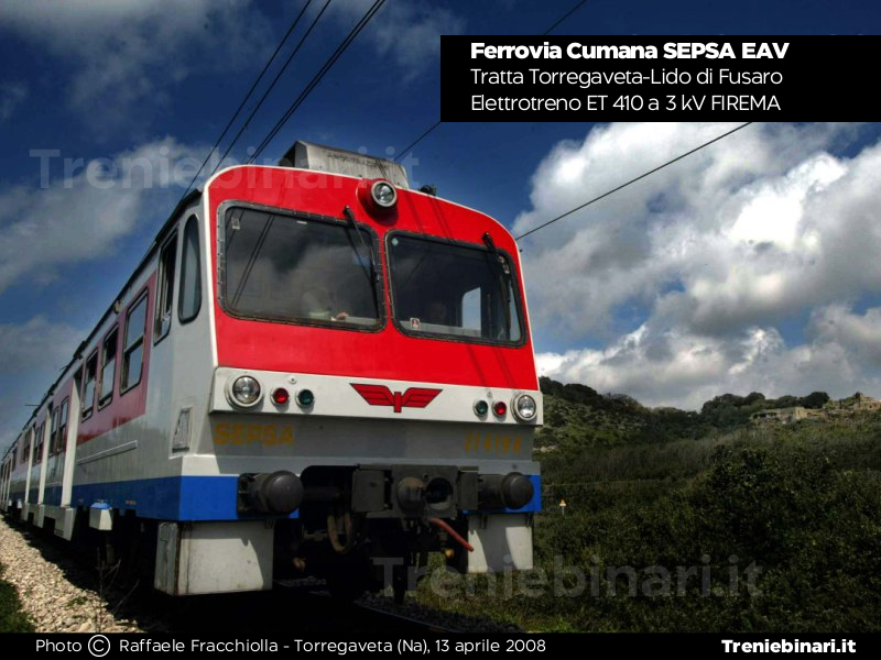 Ferrovia Cumana Sepsa EAV Elettrotreno ETR 410 Firema