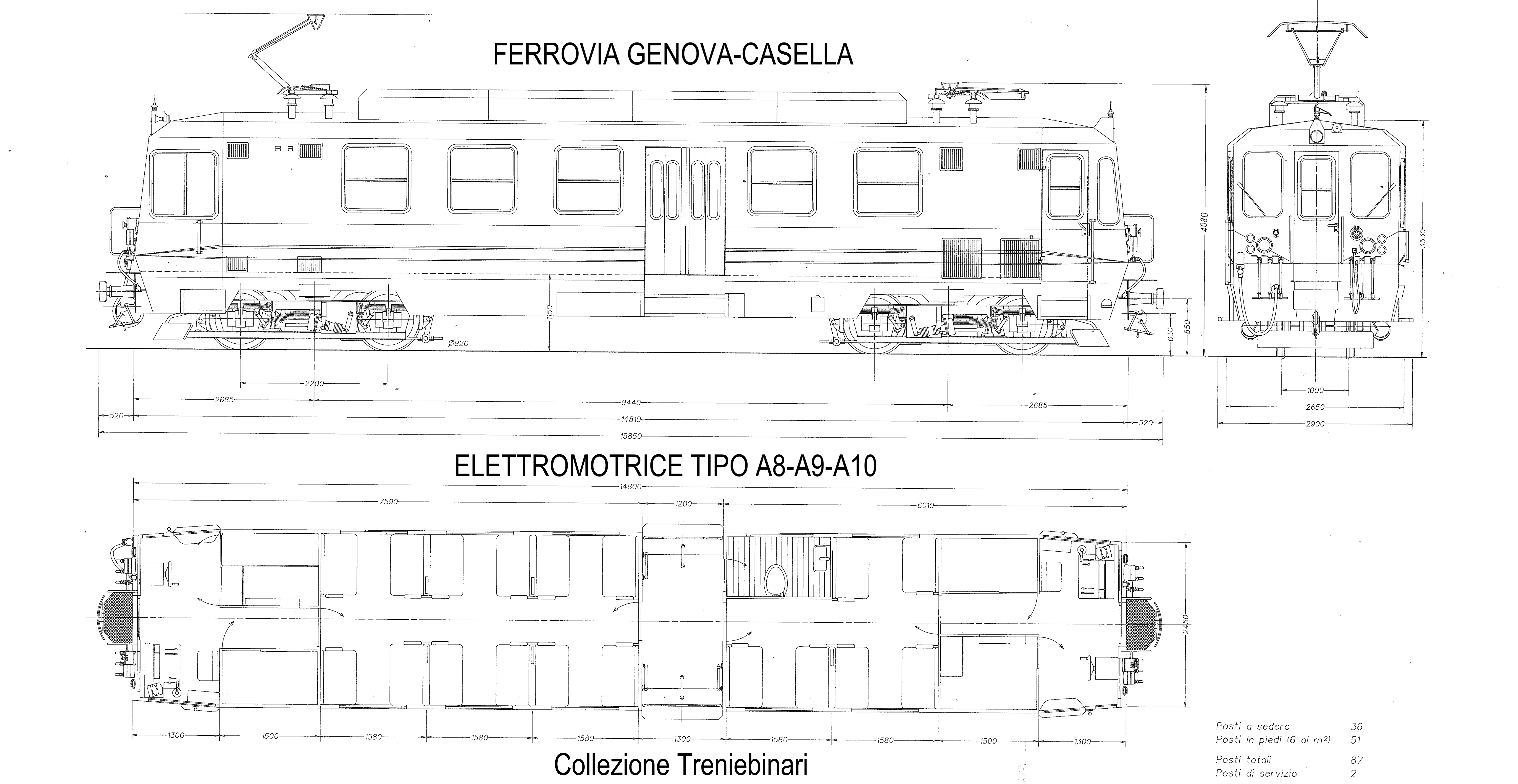 Elettromotrice FIREMA per Ferrovia Genova-Casella