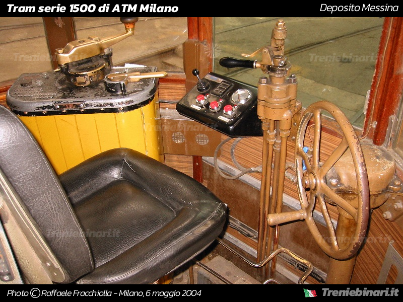 Posto di guida tram 1500 Milano
