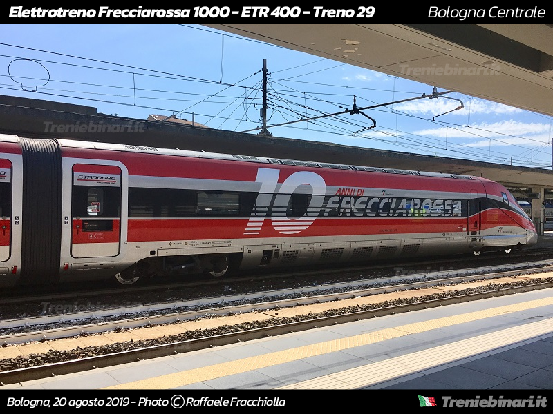 Elettrotreno ETR 400 Frecciarossa 1000 Treno 29 di Trenitalia