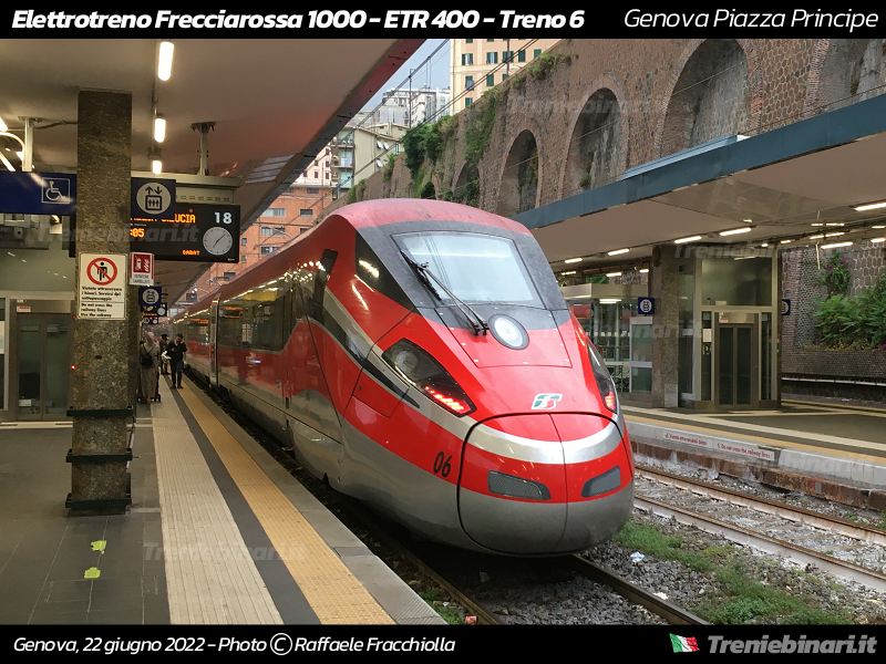 Elettrotreno ETR 400 Frecciarossa 1000 Treno 8 di Trenitalia
