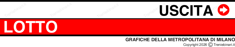 Grafiche per la linea 1 della Metropolitana Milanese
