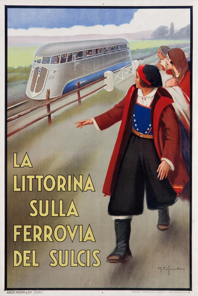 La Littorina sulla Ferrovia del Sulcis 1935